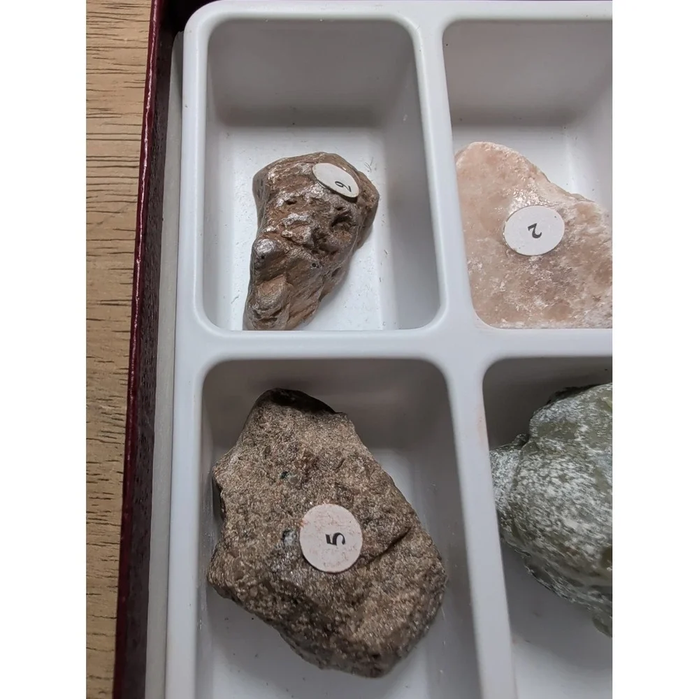 Geology Mineral Hardness Test Kit - Mohs Scale Minerals - Education Study Set VG